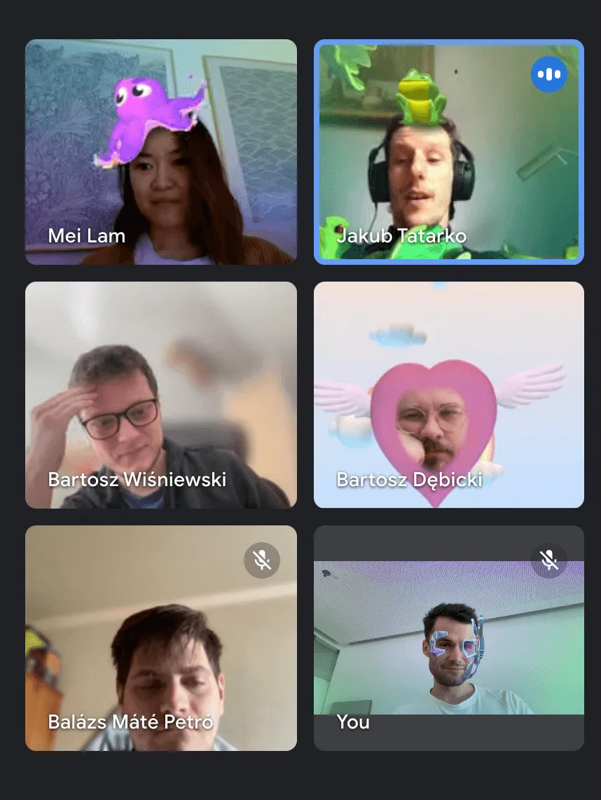 Video call with the Design System team